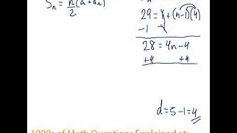 Arithmetic Series - Find the Sum #2