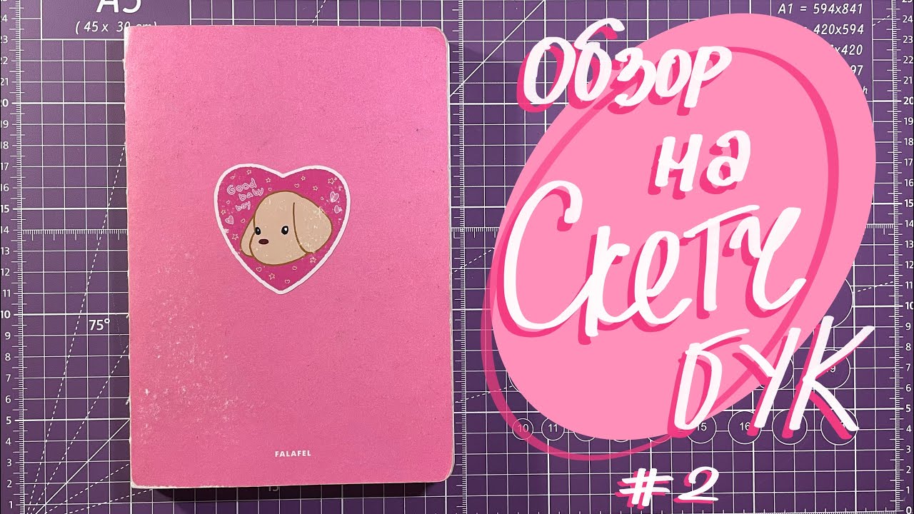 Обзор на розовый скетчбук ♡