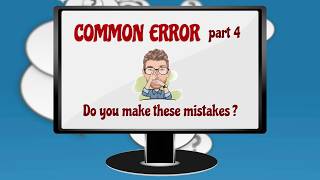 COMMON ERROR (4) Multiple-Choice Test for ESL Students - How Many Can You Get Right Tutor Nick P
