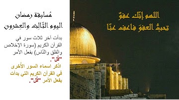 سور القرآن الكريم التي تبدأ بقُل