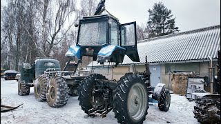 Строим самый быстрый трактор Беларус! Снимаем кабину и мотор! image