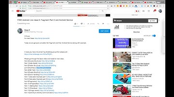 FREE Android Live class-5: Fragment Part-2 and Android Service