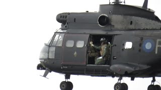 Aérospatiale Sa 330 Puma Hc.2 Royal Air Force Arrival At Riat Friday 11 July 2014 Air Show