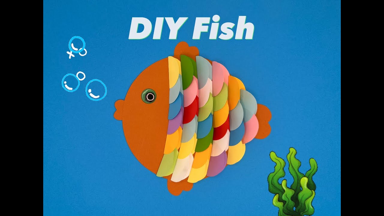 ORIGAMI LESSON💦🐟🐠💦/DIY Easy Paper Fish/Как сделать Рыбку из бумаги/물고기 종이접기  