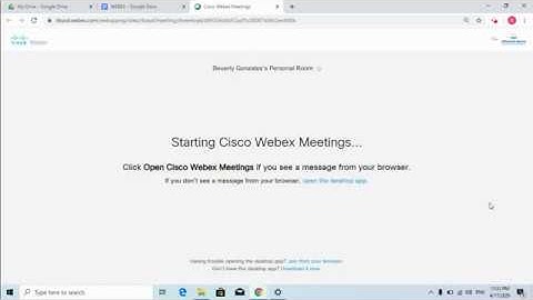 Join Webex Through Internet Browser