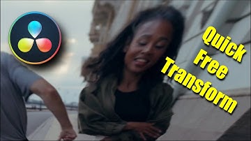 Quick Free Transform on The Edit Page in DaVinci Resolve