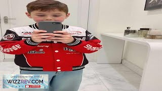 Young Boys' Contrast Color Red And Black Casual Sports Street Style Zip Up screenshot 2