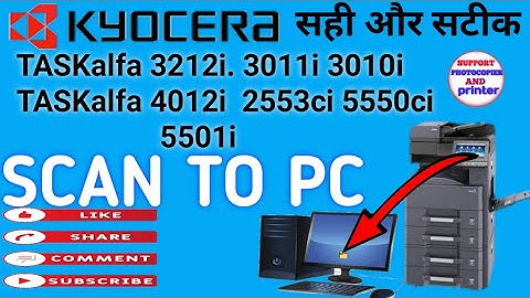 How to Scan To PC Setup Using Kyocera Taskalfa 3212i Kyocera How To Scan To PC | Scan TO Folder#scan