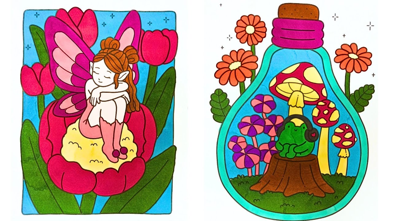 Relaxing colouring with art markers (40 minutes)