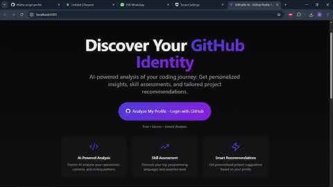 GitProfile - AI Github tool | MLH | Open source hackfest 2025