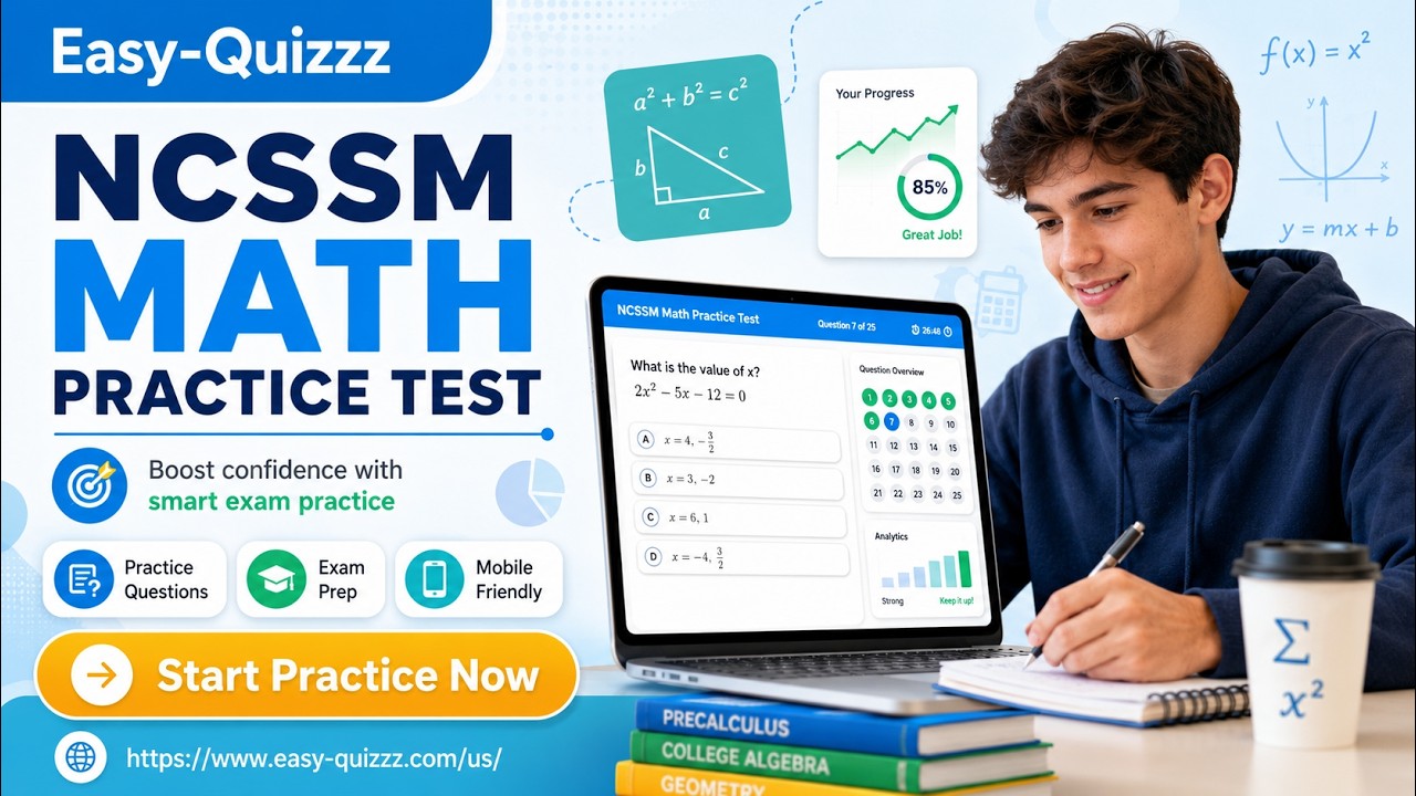 Simulation Questions Math Master the NCSSM Math Practice Test 2026 | Exam Simulator & Practice ...
