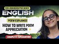 How to write poem appreciation ? #english #poem #appreciation #sscboard