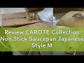 Review CAROTE Collection Non Stick Saucepan Japanese Style Milk Pan With Lid Spout Induction Gas