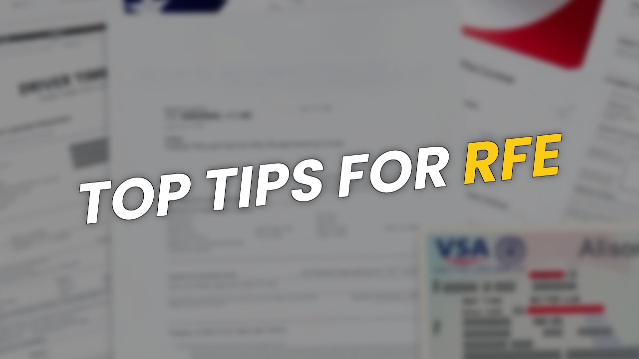 TOP Tips for Your RFE 📄💡