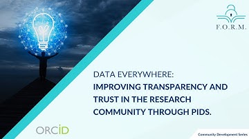 Data Everywhere: Improving Transparency and Trust in the Research Community Through PIDs