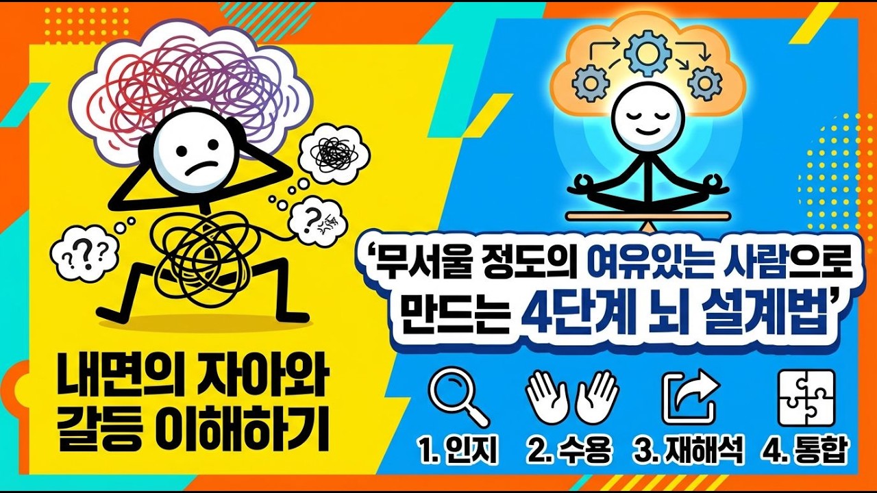 무서울 정도로 여유있는 사람으로 만드는 4단계 뇌훈련법  #여유로운사람 #감정조절 #내면의자아 #인생명언 #심리학