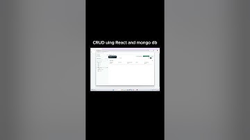 CRUD Application using MERN stack | Store React Form data to MongoDB | #mernstack #reactjs #ytshorts