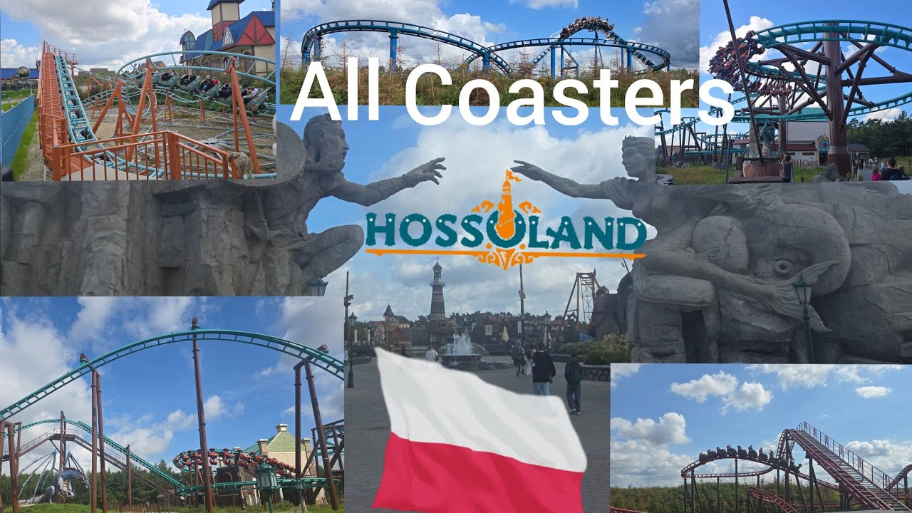 Alle Achterbahnen im neuen Freizeitpark Hossoland Polen 
