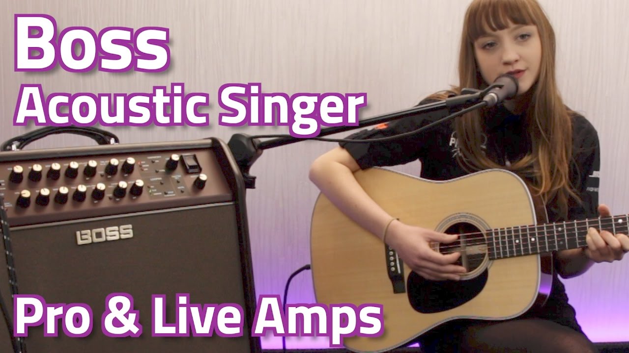 Boss Acoustic Singer Pro  Live Amplifiers   Review  Demo