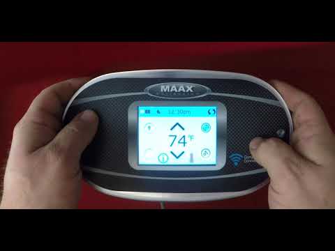 MAAX Spas   Touch Screen Icon Control Panel Programming