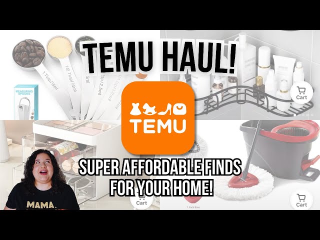 TEMU HOME HAUL! SUPER AFFORDABLE FINDS FOR KITCHEN, BATHROOM, CLEANING &  ORGANIZATION 