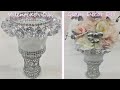 Dollar Tree DIY Valentine's Day Decor Glam Vase Centerpiece