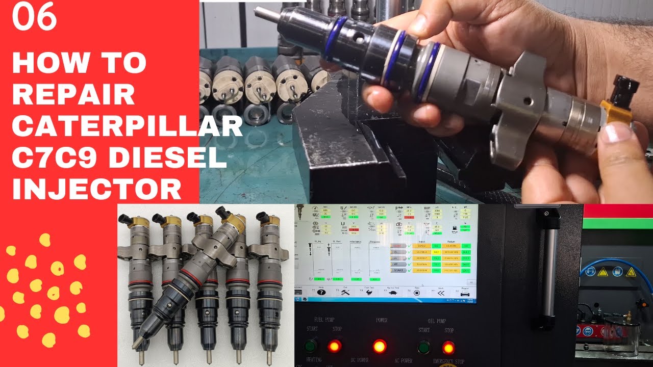 Simple way How to repair Caterpillar C7C9 Diesel Injector #diesel #cat ...