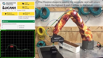 Robotic Guidance - Picking tubes using Lucana Abacus laser sensor