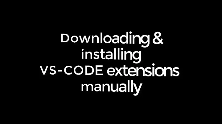 How to install visual studio code (vs code) extensions manually!/تنزيل اضافات vs code يدويا