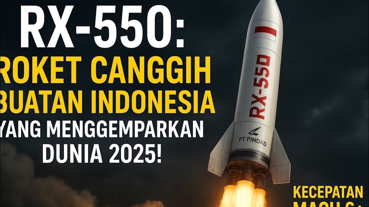 RX-550: Roket Canggih Buatan Indonesia yang Menggemparkan Dunia 2025! 🚀 ...