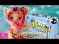 Кукла Пупсик Собирает Чемодан На Море Игры Для девочек Игрушки