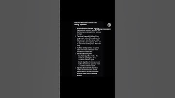 Greedy Algorithm Approach