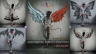 devil wings photo editing picsart || aesthetic photo editing 2022 || @SurajguptaSG screenshot 3