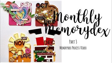 Memorydex Cards | Sep, Oct, Nov, Dec | Part 3 | Process Video | Jess
