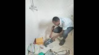 How to fix hand shower to mixer
