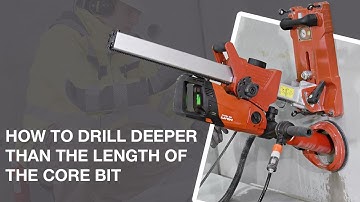 How to drill deeper than the length of the core bit | Hilti Tutorial Series