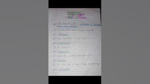 Revision Work of 1st Unit Test session 2021-22 8th English