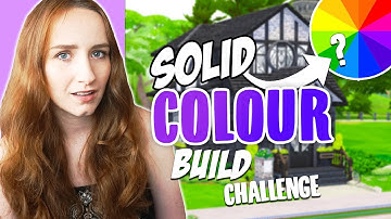 Trying the SOLID COLOR Build Challenge! (The Sims 4)