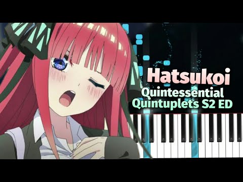 Gotoubun no Hanayome ∬ (Season 2) OP - Gotoubun no Katachi - EASY Piano  Tutorial 