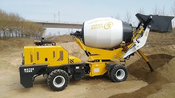 LUTON 3.5m3 ,2m3 diesel mobile self loading concrete mixer truck to UK