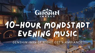 10hour Mondstadt Evening  For Sleep Or Relaxation  Genshin Impact Ost  no Midroll Ads