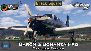 Black Square Bonanza Baron Preview Msfs 2024