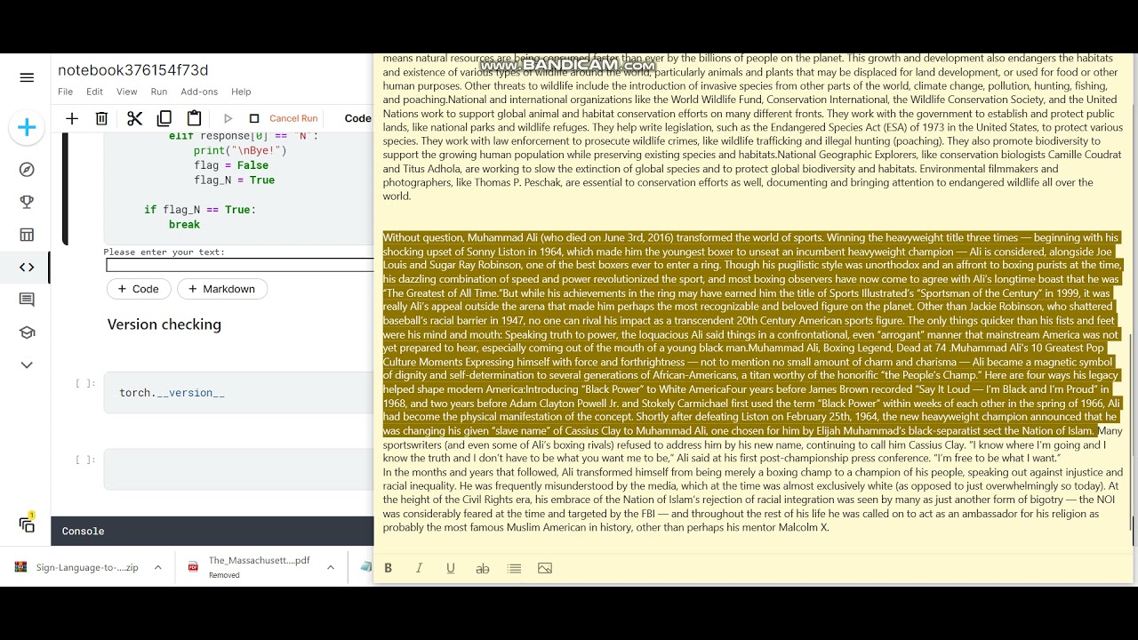 Context and Intent based Question and answer using BERT. - YouTube