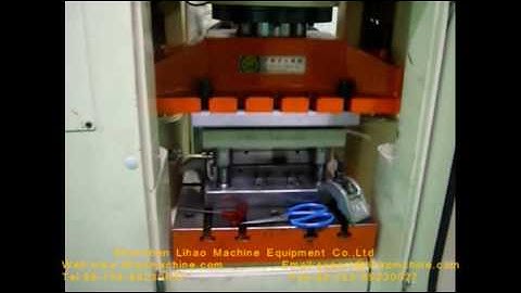 lihao machine high speed high precision terminal pressing line with 60T Htype high speed press machi