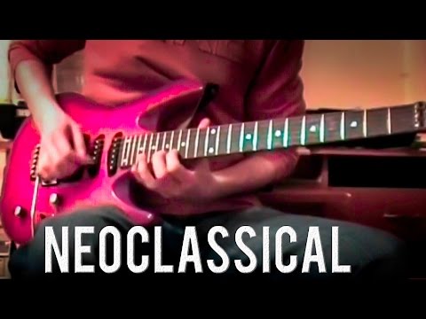Jonas Tamas: Neoclassical metal guitar fast picking exercise with backing track and guitar tablature