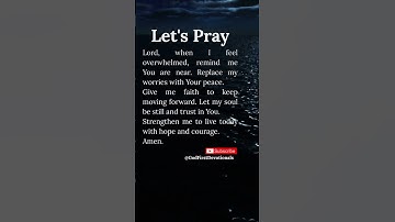 LET’S PRAY 🙏 Peace for an Overwhelmed Heart | Prayer for Strength and Faith #prayer #faith #jesus
