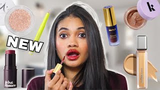 Full Face of New Clean Makeup | Glitter, Berries & Bold Holiday Glam