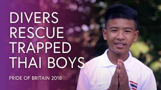 British Cave Rescue Team Divers Risk Their Lives Rescuing Trapped Thai Boys Pride Of Britain 2018