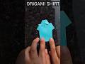 ORIGAMI SHIRT EASY STEP BY STEP TUTORIAL...
