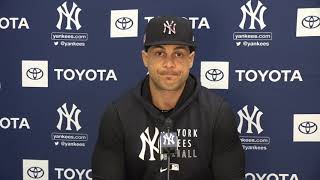Giancarlo Stanton on the Yankees lineup, preparing for a new season and more